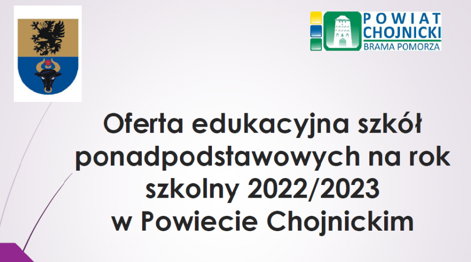 Forum informacyjne – rekrutacja do szkół ponadpodstawowych w roku szkolnym 2022/2023 w Powiecie Chojnickim